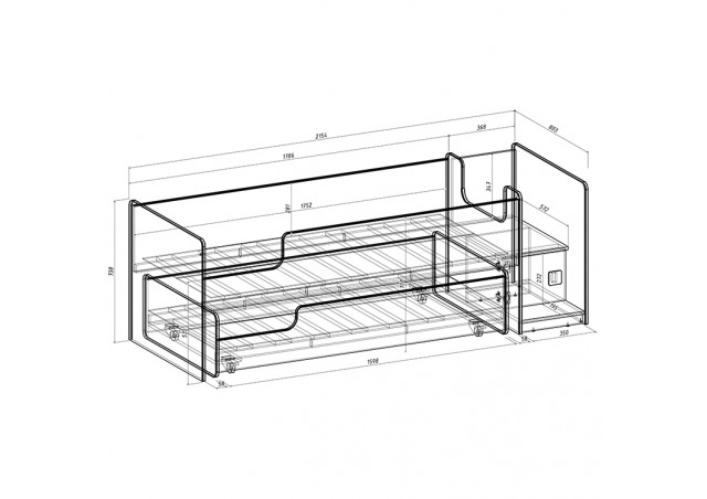 Детская выкатная кровать Легенда К302.41 в Новом Уренгое